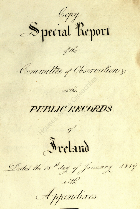 The Public Records Office of Ireland, June 1922